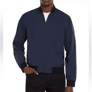 NWT EXPRESS Men's Lightweight Bomber Jacket (Navy Blue/Black)